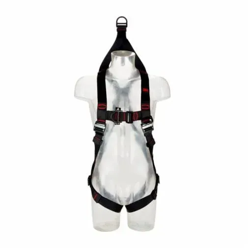 3M&trade; PROTECTA® E200 Standard vest style 3-punkt sele (ryg, bryst, redning) og lanyard holder, EN 361 og EN 1497, Pass through spænder XLarge