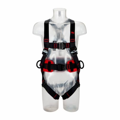 3M&trade; PROTECTA® E200 Comfort belt style 5-punkt (ryg, bryst, position) og lanyard holder, EN 361 og EN 358, Pass through spænder Small
