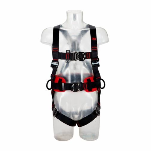 3M&trade; PROTECTA® E200 Comfort belt style, 4-punkt (ryg, bryst, position) og lanyard holder, EN 361 og EN 358, Quick connect buckles Small