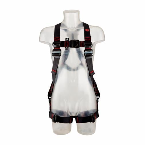 3M&trade; PROTECTA® E200 Standard vest style, horizontale ben stropper 2-punkt (ryg, bryst) og 2 lanyard holder, EN 361, Pass through spænder Small