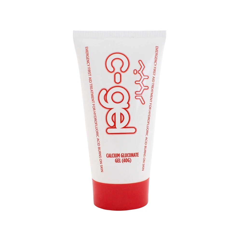 Calcium Gluconat Gel (C-Gel) creme Antidot mod fluorbrændsår fra hydroflussyre, 40g tube