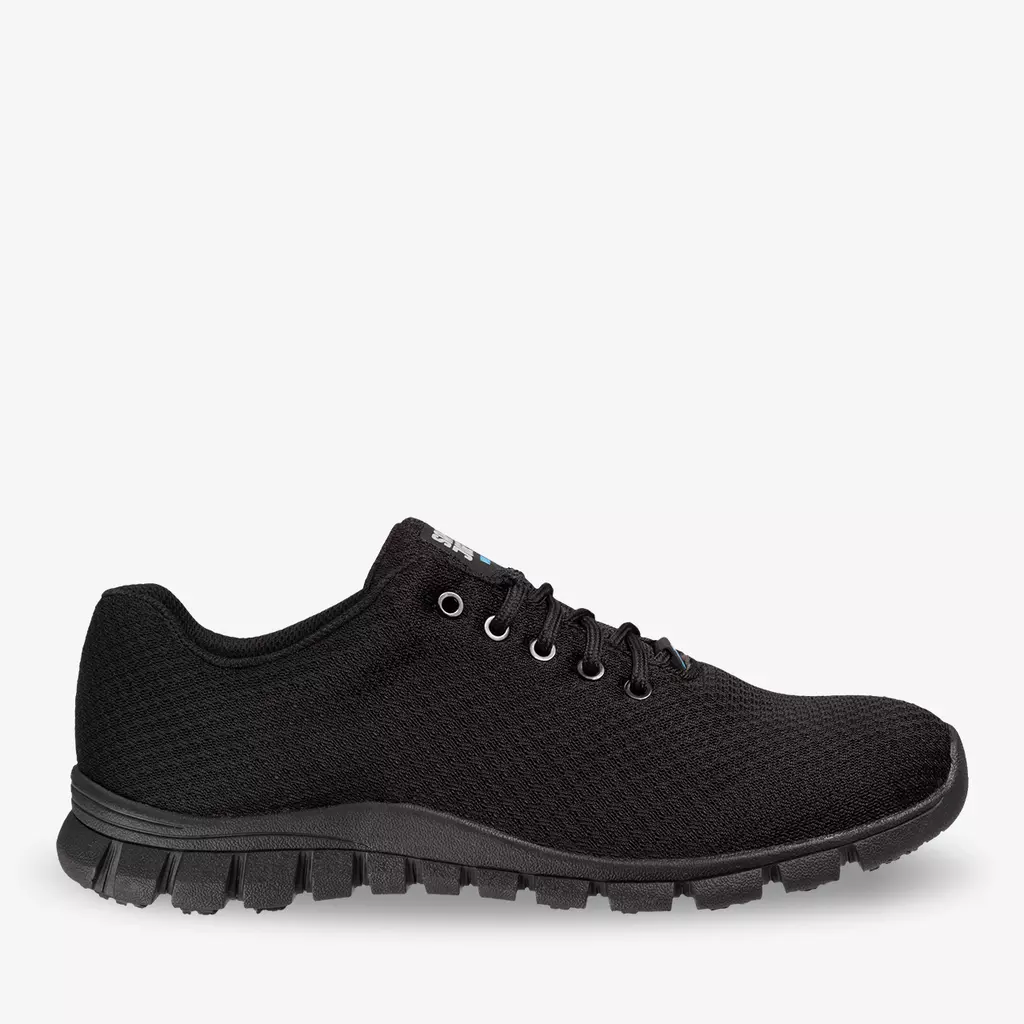 KASSIE Safety Jogger, sort letvægts sneaker med høj åndbarhed, vaskbar 38