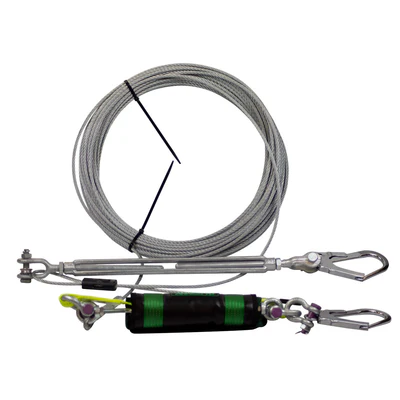 BIGBEN® 4-mands vandret wire-livlinesystem, wiresystem til opspænding 40 meter
