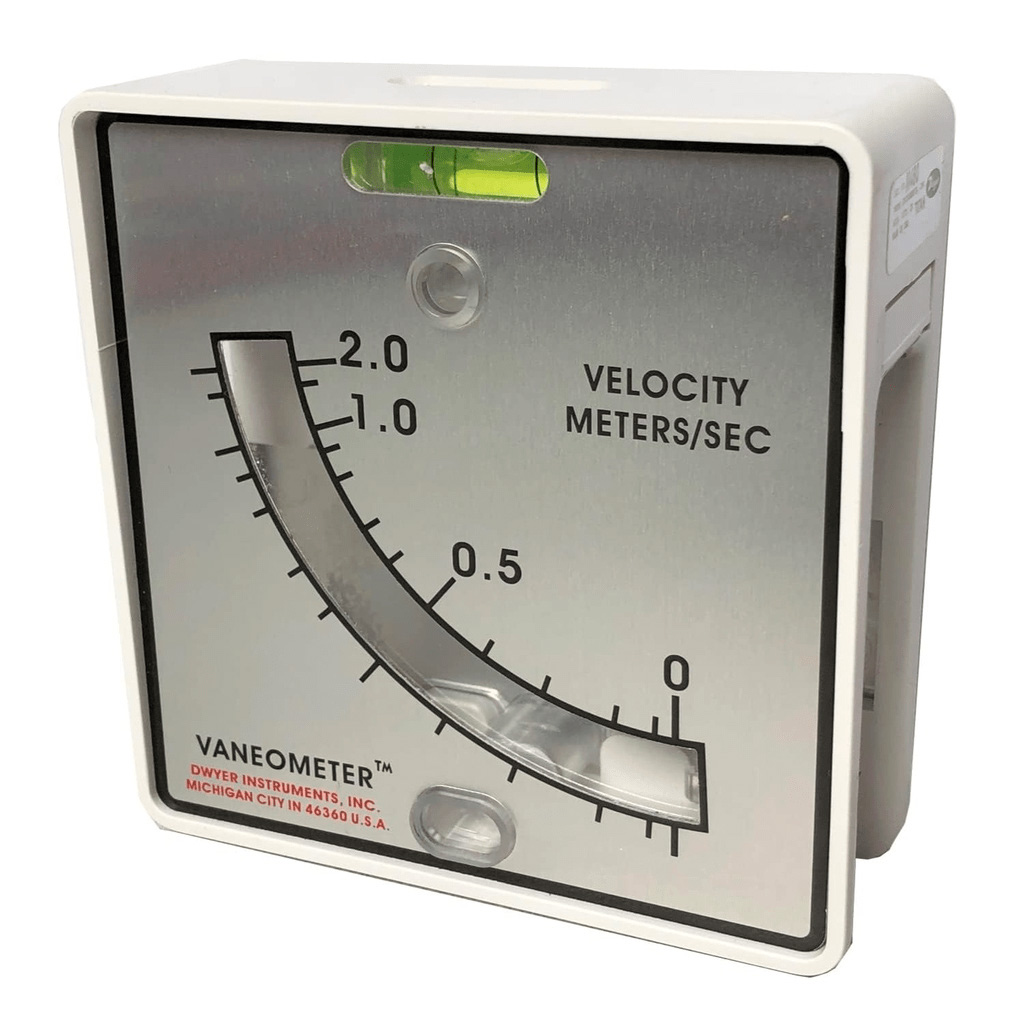 Dwyer® Vaneometer Swing Vane Anemometer, M480, 0-2.0 m/s