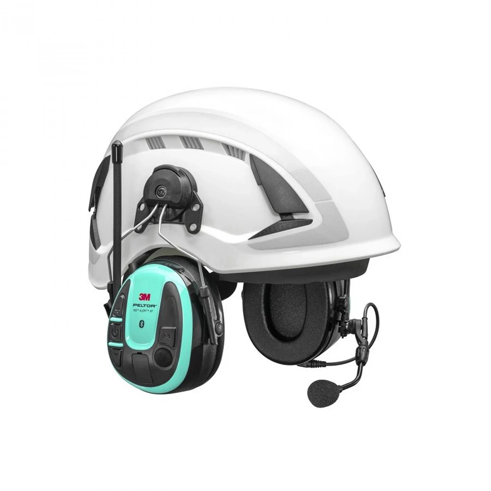 3M&trade; PELTOR&trade; WS&trade; ALERT&trade; XP+ app, mintgrøn headset til hjelmmontering, MultiPoint Bluetooth