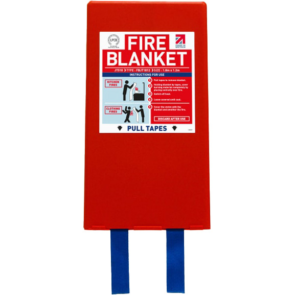 Premium Jacpack brandtæppe til køkkenbrande og menneskers tøj, 2 størrelser 180x175 cm