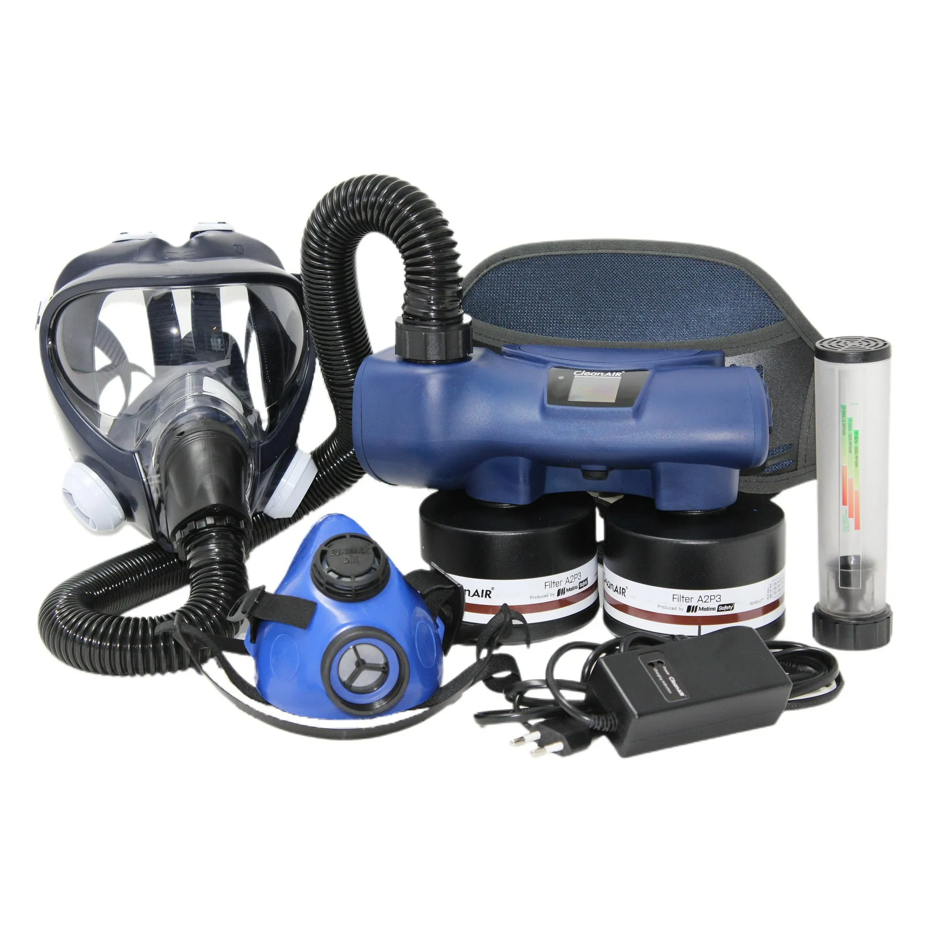 CleanAir Ready2Work Chemical 2F + helmaske, halvmaske og A2P3 filtre