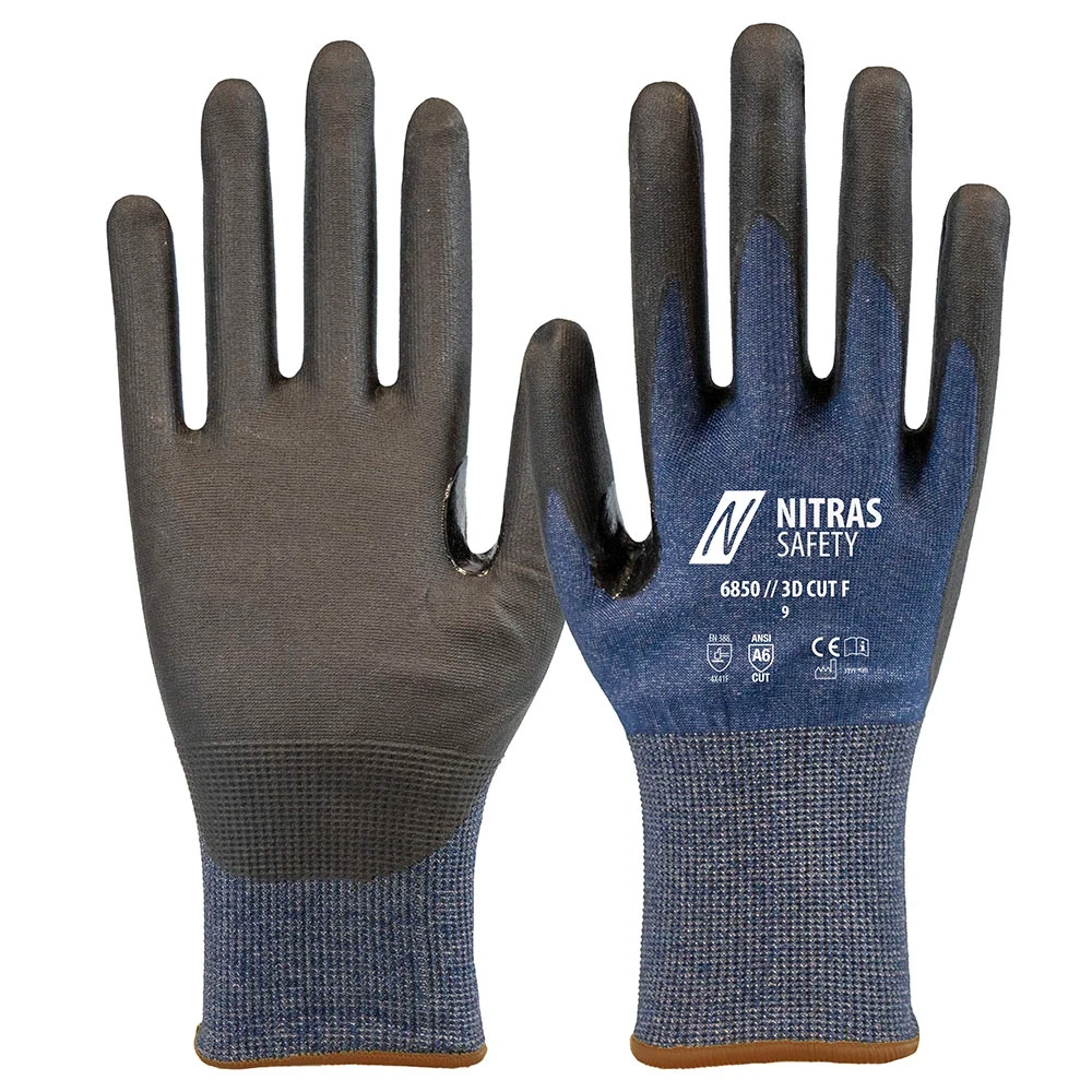 NITRAS 3D CUT F, ekstra tynd skærefast handske 21 gauge (klasse 5) 9