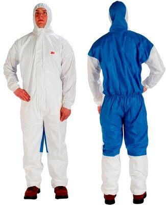 3M Beskyttelsesdragt type 5/6 hvid/blå med str. M-4XL 4XL
