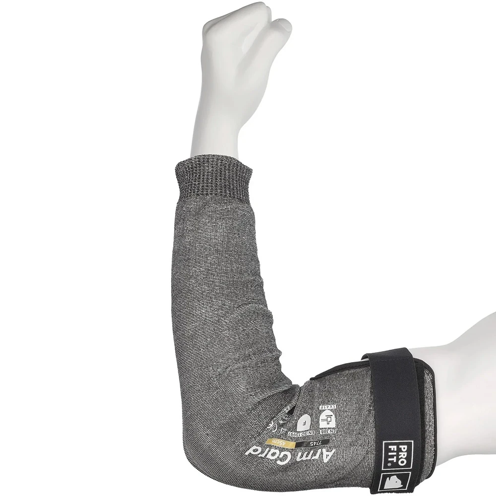 PRO FIT Armguard ærme skærebeskyttelse, 45 cm, uden tommelfingerhul skærefast brynjeærme