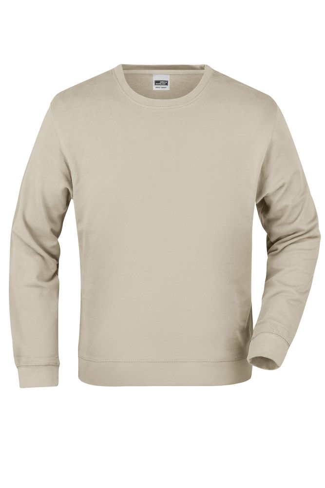 James & Nicholson JN057 Basic Sweatshirt Beige, XXXLarge
