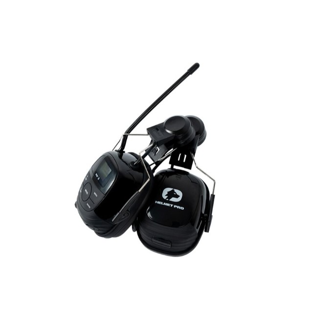 WOLF HELMET PRO - med radio, mikrofon og Bluetooth til hjelm