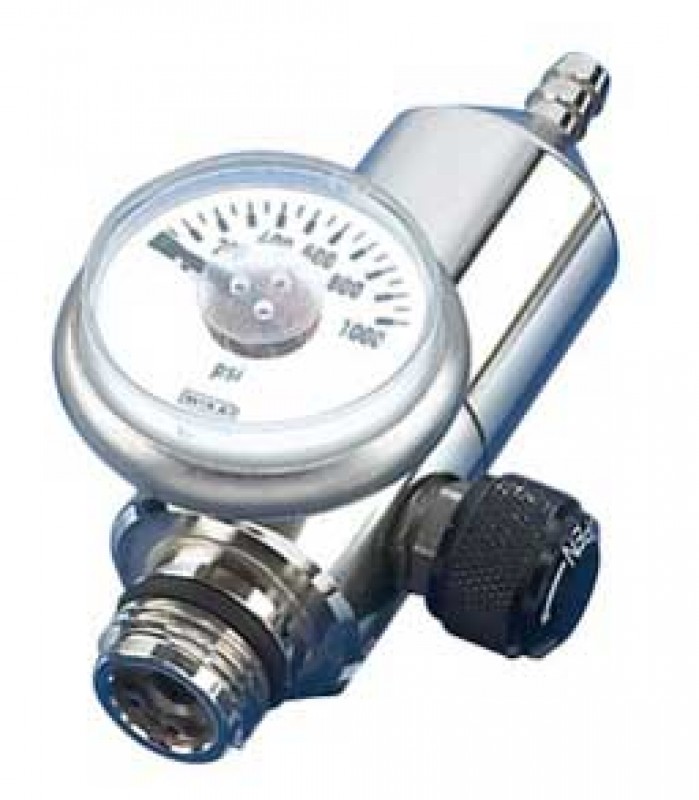 0,5 l / min fast flow regulator med on / off skrueventil