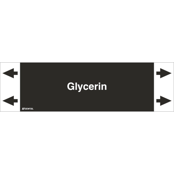 DENFOIL Rørmærker - Glycerin (english) ISO 20560-1, flere varianter Rør Ø