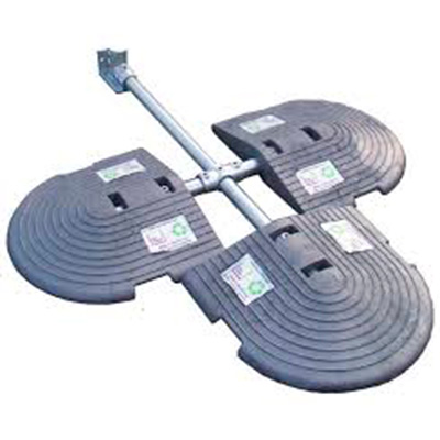 CB3P KEEGUARD Fri endeenhed C/B ASSEMBLY PVC, ballast til KeeGuard Lite rækværk