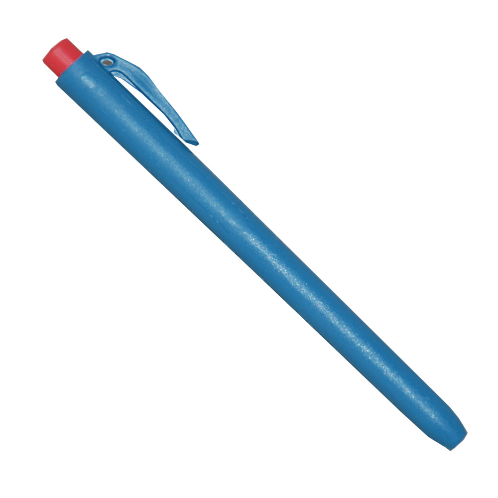 Detekterbar pen Detect Profi, kan skrive fra +60°C til -20°C, blå skrift