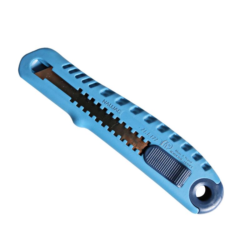 Sporbar cutter kniv - Cutter Detect - blå, 16 cm lang