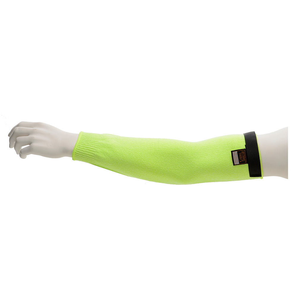 NITRAS TAEKI 6791 Neongul skære- og varmefast ærme, 40 cm, pose a 2 stk