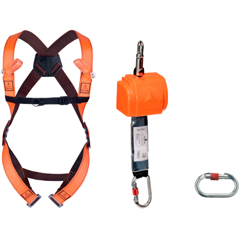 Faldsikringskit med faldblok 2,5m sele og karabin - ELARA140 S/M/L