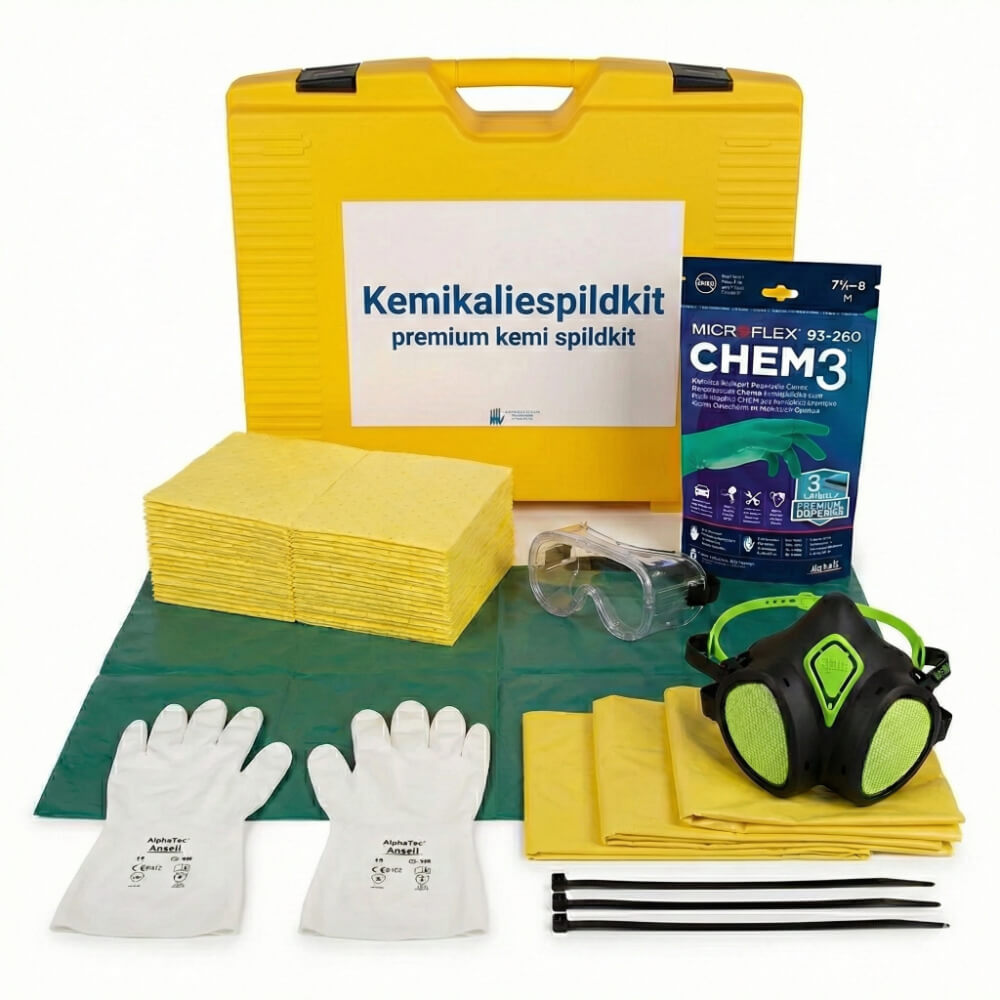 Kemikaliespildkit premium kemi spildkit