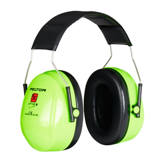 3M&trade; PELTOR&trade; Optime&trade; II høreværn, High Visibility, hovedbøjle, H520A-472-GB