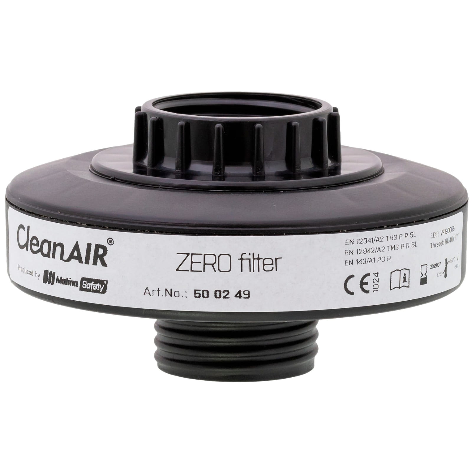 CleanAIR Filter P3 ZERO, 500249 Chemical 2F, med to gevind RD40x1/7