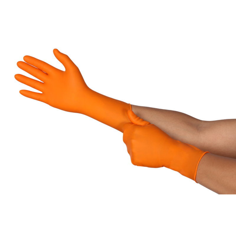 TOUCHNTUFF 93-800 acetone resistent barriere handske Længde 285mm Tykkelse 0,5 mm antistatisk Small