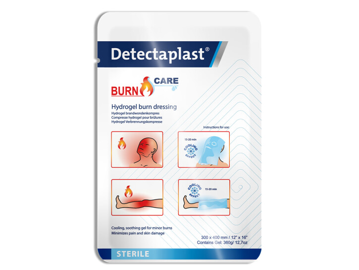 Detectaplast Burn Care: Effektiv førstehjælp til forbrændinger 10x10 cm
