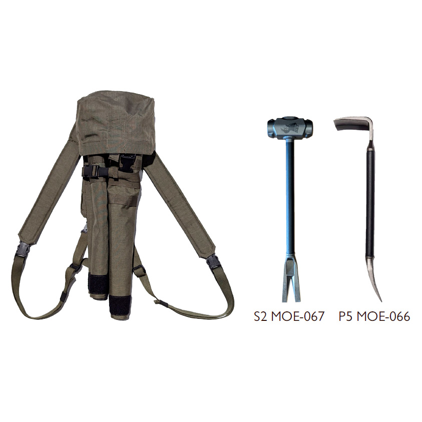 Tactical kit, lille rygsæk med P5 og S2 værktøj Ranger Grøn