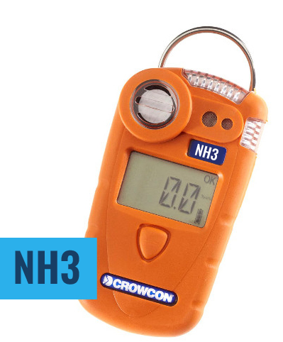 Crowcon Gasman NH3 100ppm til detektering af ammoniak, enkelt gasdetektor alarm, genopladelig