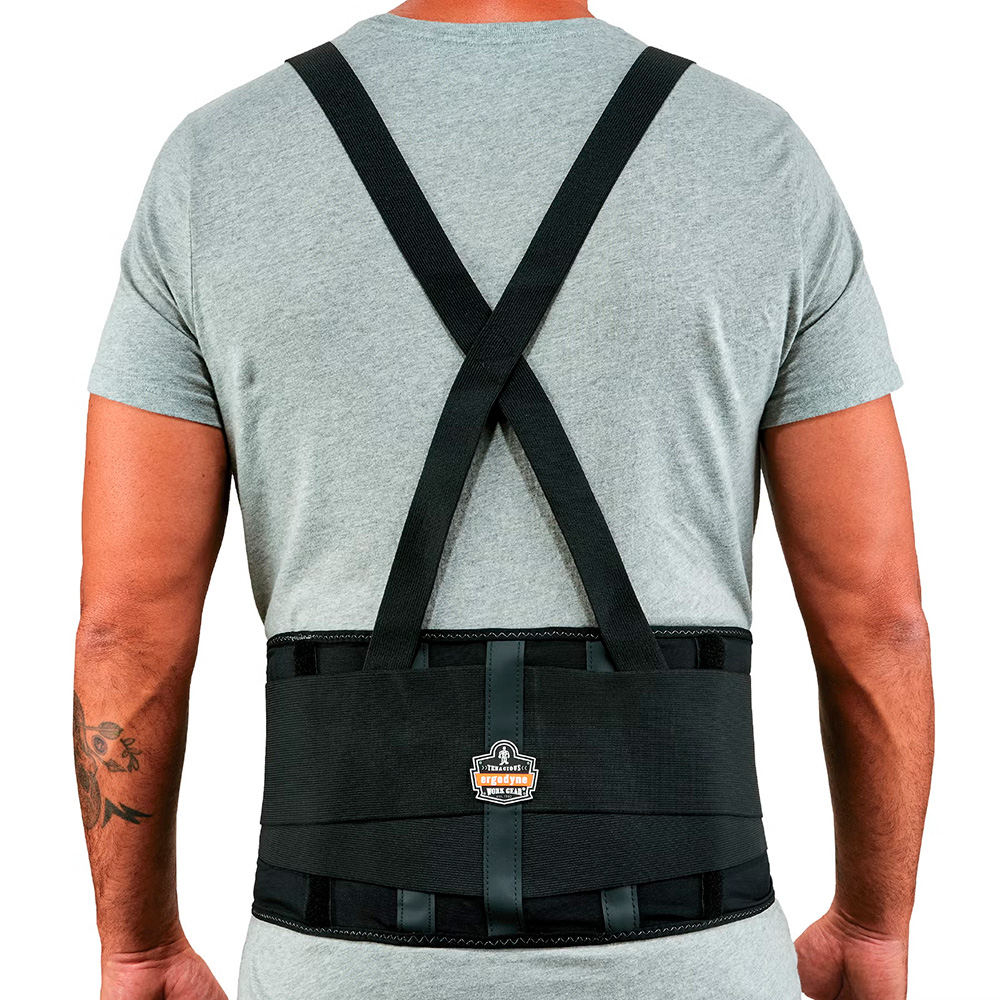 Ergodyne ProFlex 100 spandex rygbælte, 20,3 cm rygstøtte Small
