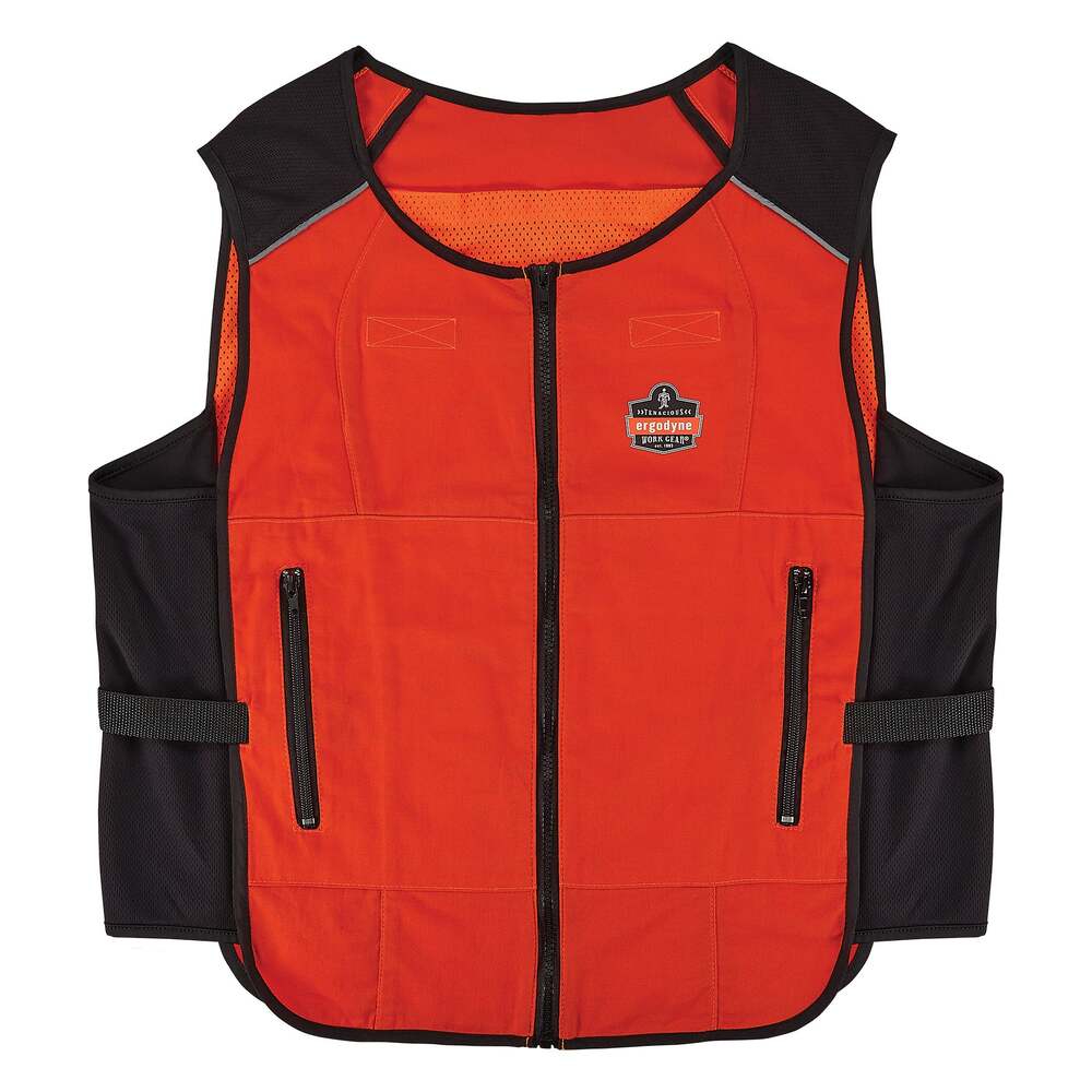 Ergodyne Chill-Its 6255 orange letvægts kølevest uden køleelementer Small-Medium