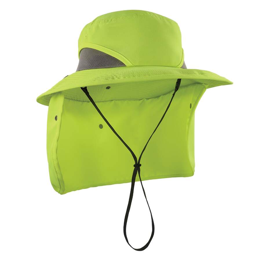 Ergodyne Chill-Its 8934 Solhat med nakkebeskyttelse, fås i to farver Lime, Small-Medium