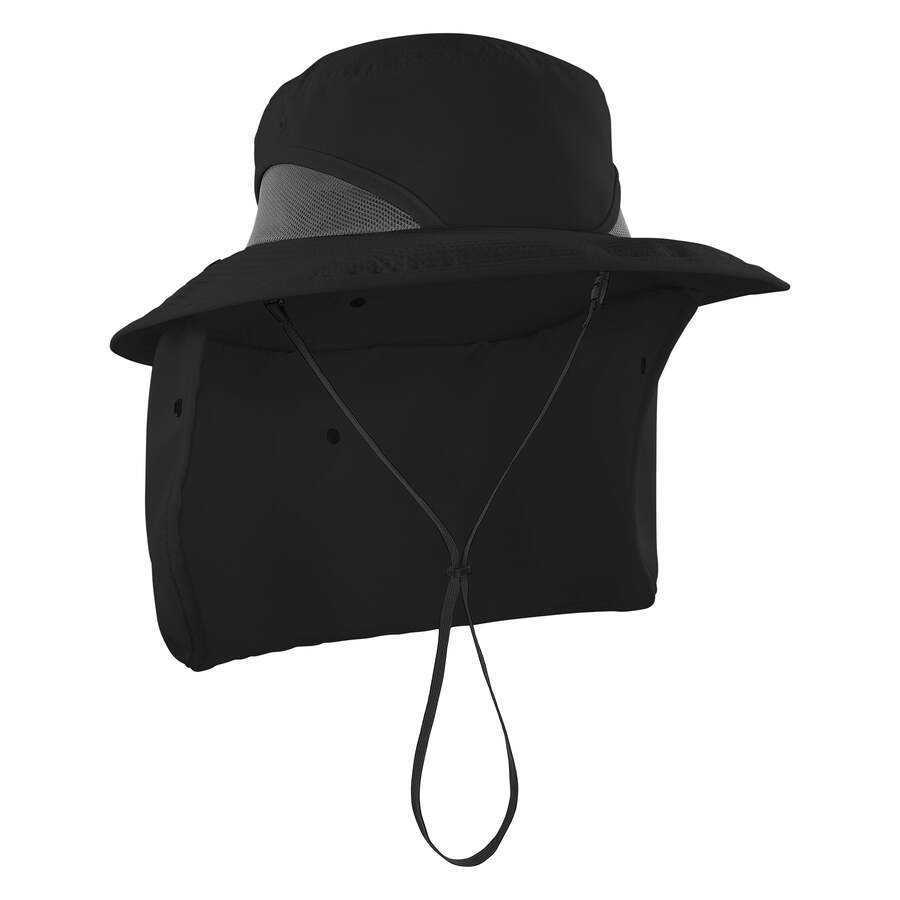 Ergodyne Chill-Its 8934 Solhat med nakkebeskyttelse, fås i to farver Sort, Small-Medium