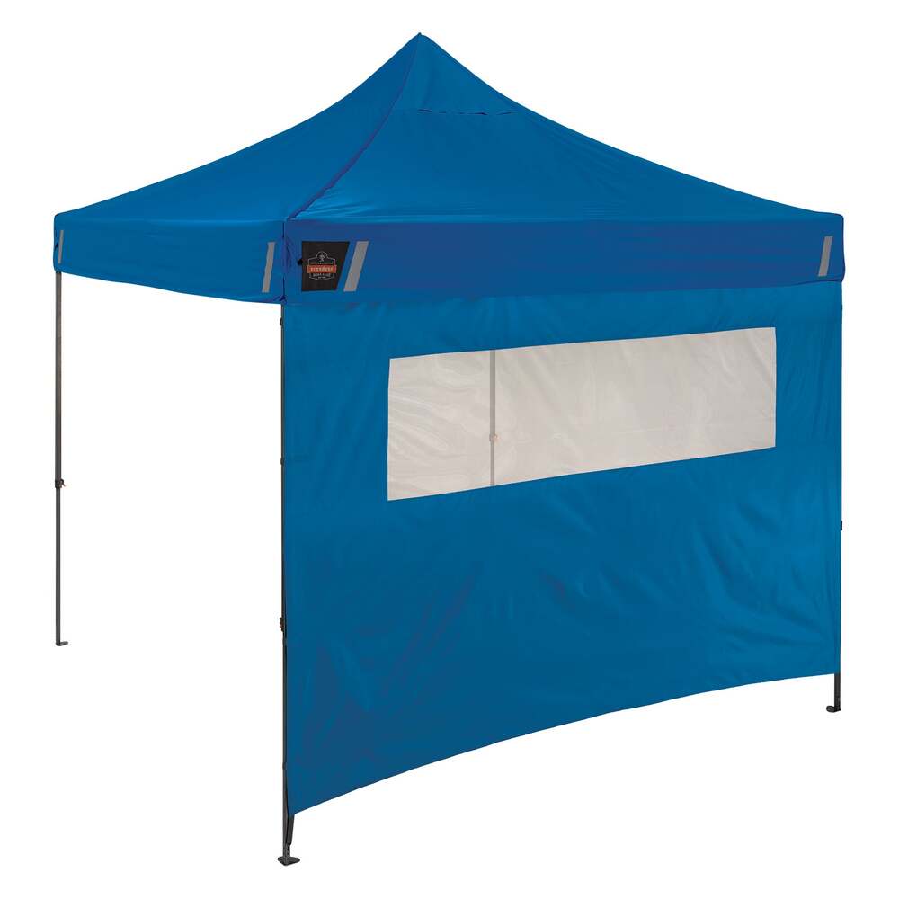 Ergodyne Shax 6194 Sidevæg med vindue til pop-up pavillon, 3m x 3m, fås i 3 farver Blå