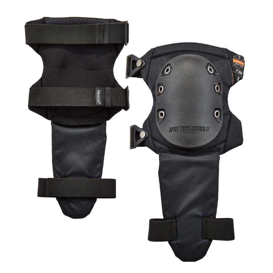Ergodyne ProFlex 340 skridsikre knæpuder med skinnebensbeskyttelse