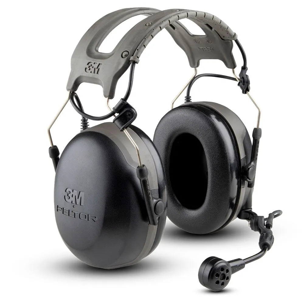 3M&trade; PELTOR&trade; CH-3 FLX2 Headset med hovedbøjle, FLX2, sort, MT74H52A-110 SV