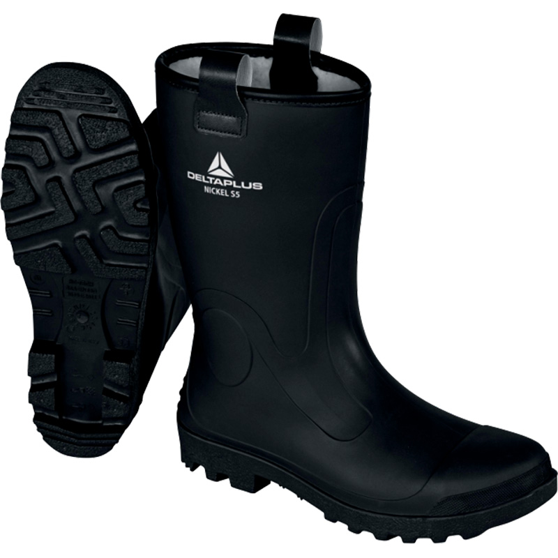 DeltaPlus sort vinterforet sikkerheds gummistøvle NICKEL S5 CI SRC 41