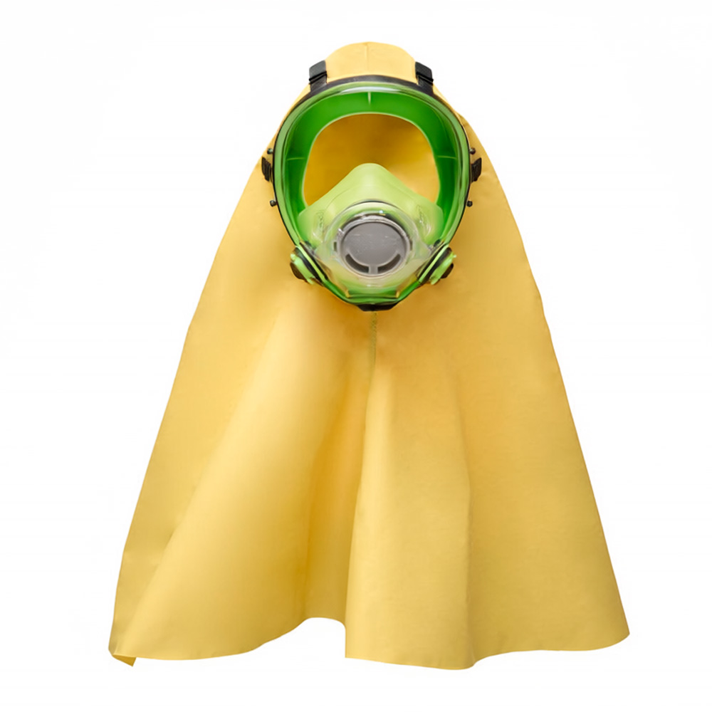 BLS 5700/C helmaske i silikone med kemikaliehætte, 3 størrelser Small