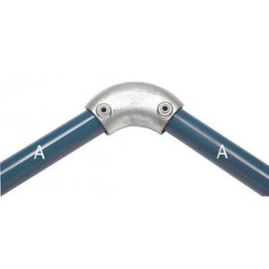 Justerbar bøjning (11°-30°) - fitting 55A, 48,3 mm (55A-8), Kee Clamp galvaniseret rørfitting