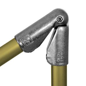 Justerbar bøjning (45°-200°) - fitting LB54 - 33,7 mm (LB54-66), Kee lite alu rørfitting