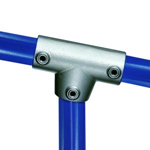Justerbart t-stykke (0°-11°) - fitting 88, 42,4 mm (88-7), Kee Clamp galvaniseret rørfitting
