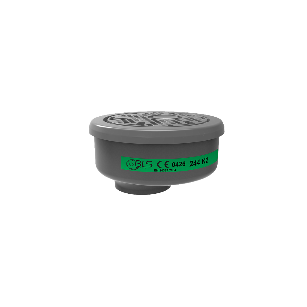 BLS 244, K2 filter med bajonetfatning, passer til halvmaske BLS 4000, samt BLS 5700 helmaske