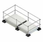 Kee Dome ovenlys sikring med rækværk uden låge, 1,5 x 3,2 meter