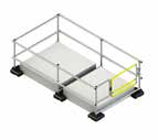 Kee Dome ovenlys sikring med rækværk og låge, 1,5 x 3,2 meter