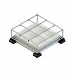 Kee Dome Mini Kwik Kit ovenlys sikring med gitter og rækværk, 1,2 x 1,2 meter