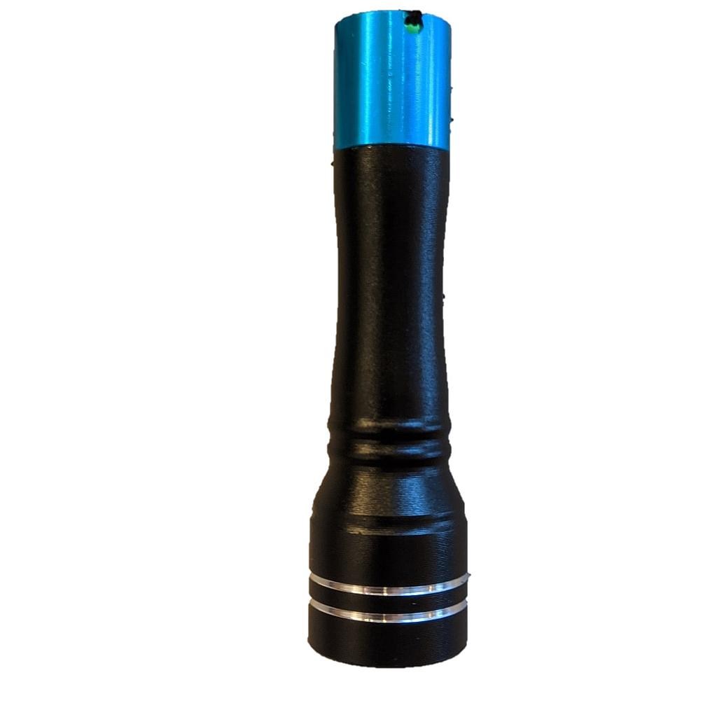 Kompakt lille lommelygte 100 lumen LED 7,5 cm