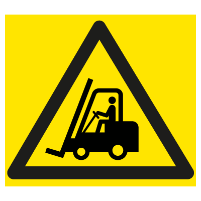 Kørende transport - Gulvskilt - 360 x 400 mm