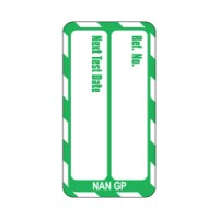 Nanotag Insert - Hvid på Grøn - Next Test Date (30-833306)