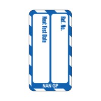 Nanotag Insert - Hvid på Blå - Next Test Date (30-833305)